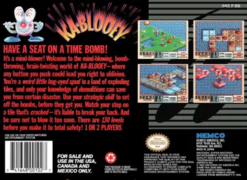 Ka-blooey (USA) box cover back